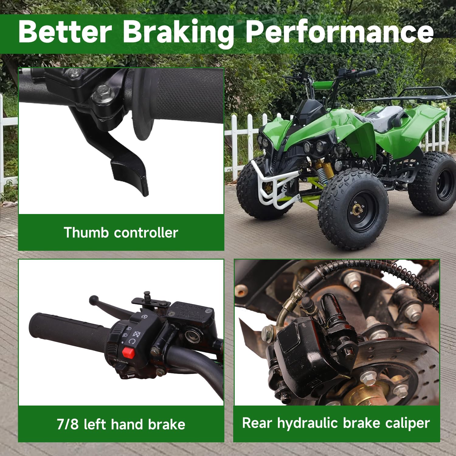 XIKOBY ATV rear brake caliper providing smooth braking performance