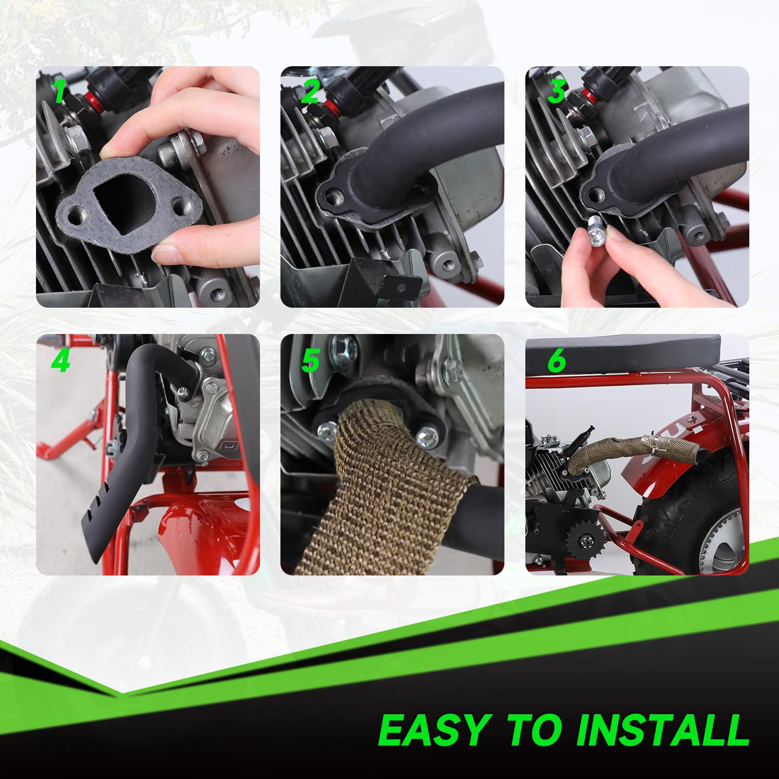 XIKOBY carbon fiber heat shield tape protects riders from heat.