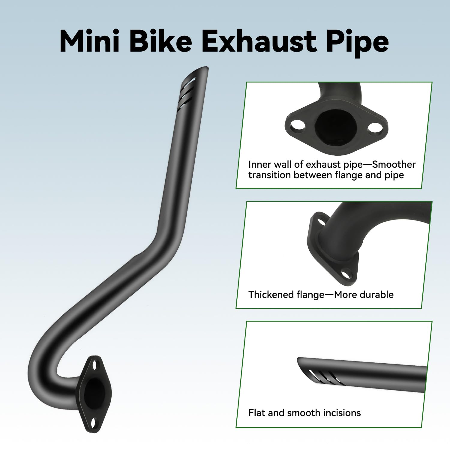 XIKOBY center exit exhaust for Coleman CT100U enhances clearance and style.