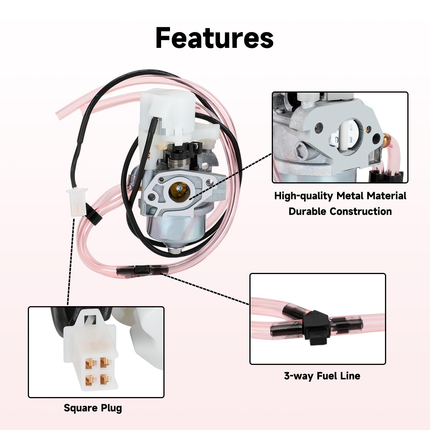 XIKOBY EU2000i fuel shutoff valve for controlled fuel flow