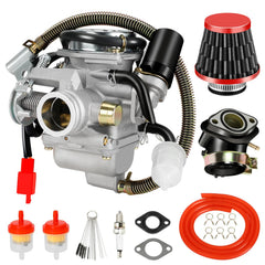 XIKOBY gy6 150cc carburetor kit close-up for precise fuel-air mix tuning
