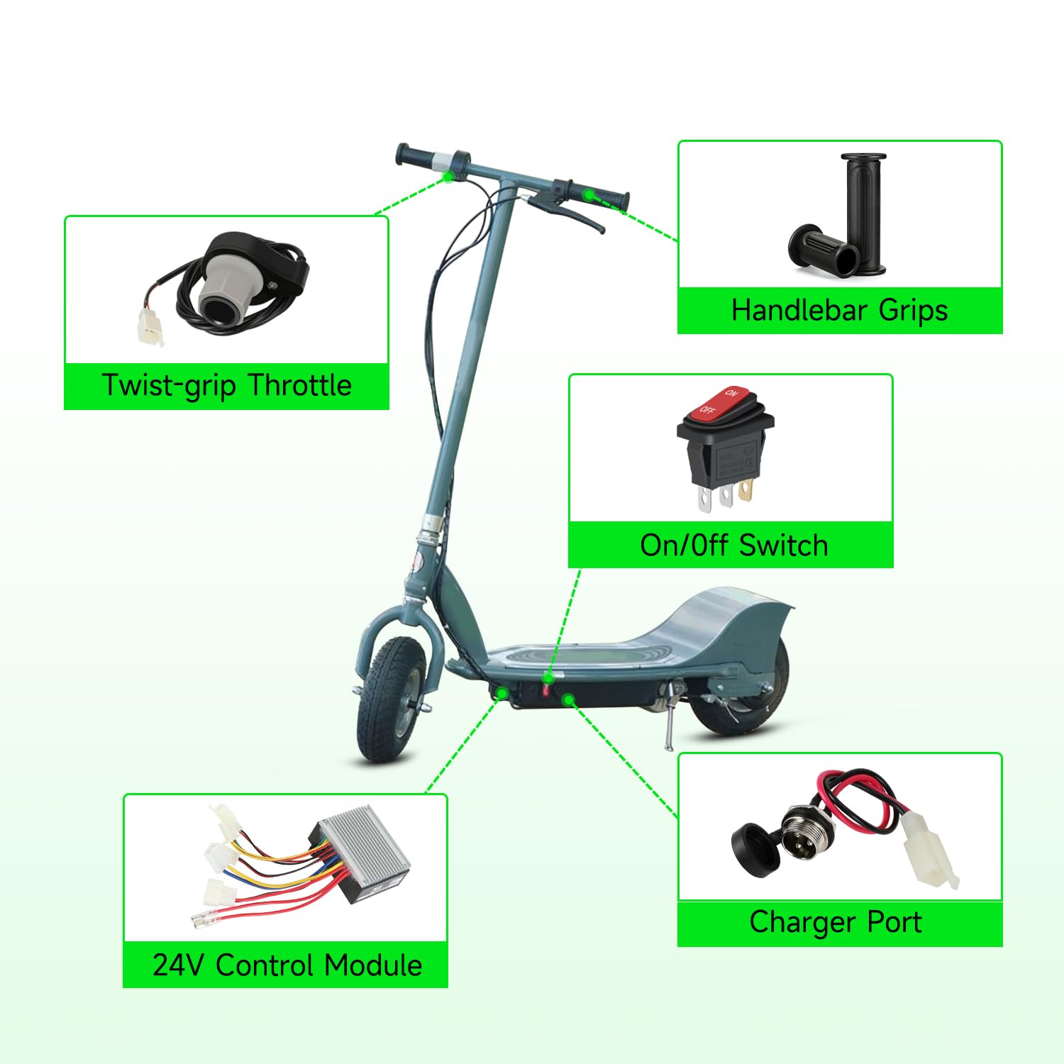 XIKOBY overload-protection-razor-mx350 enhances ride safety by cutting power at low voltage.