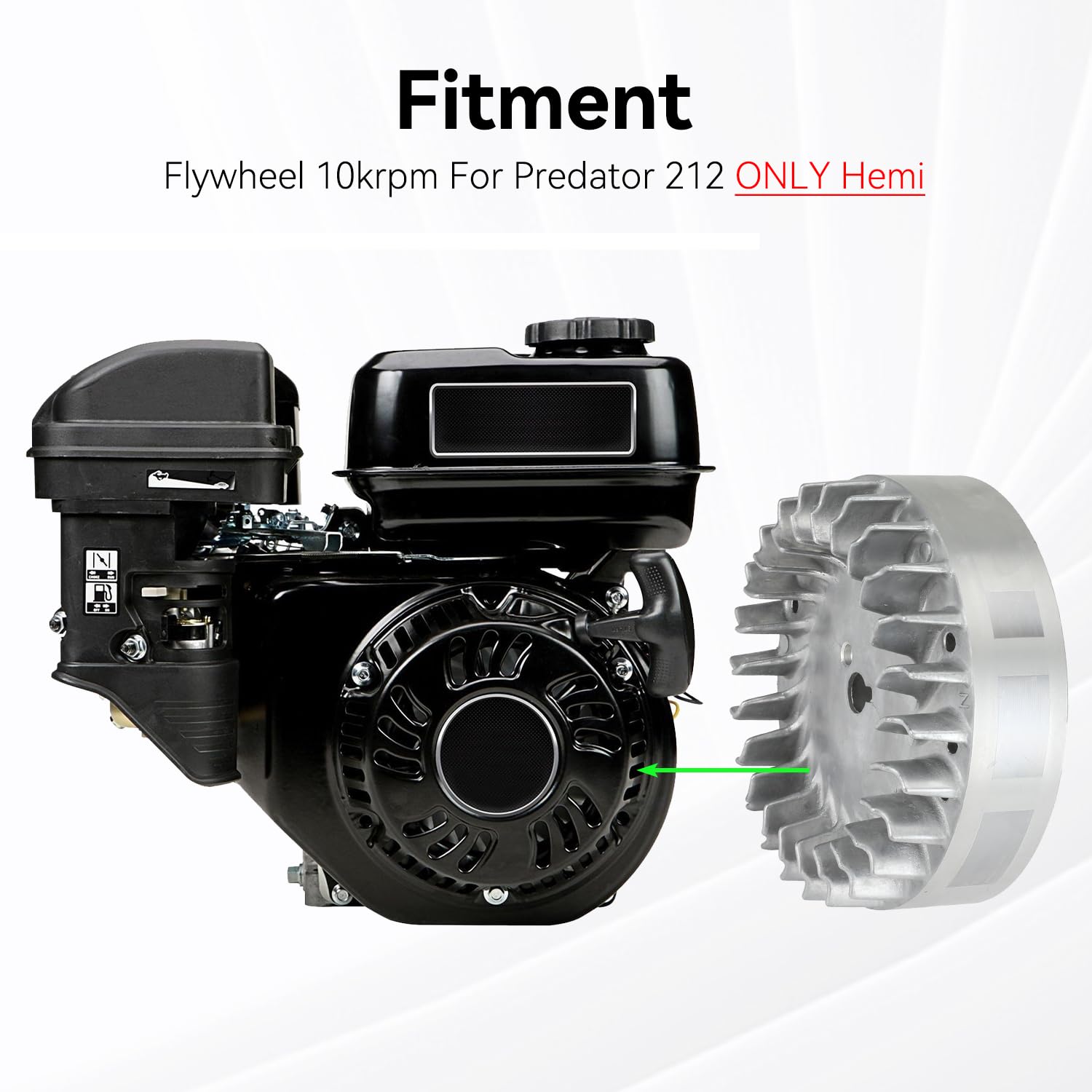 XIKOBY 10,000 RPM flywheel boosts throttle response and smoother revs.