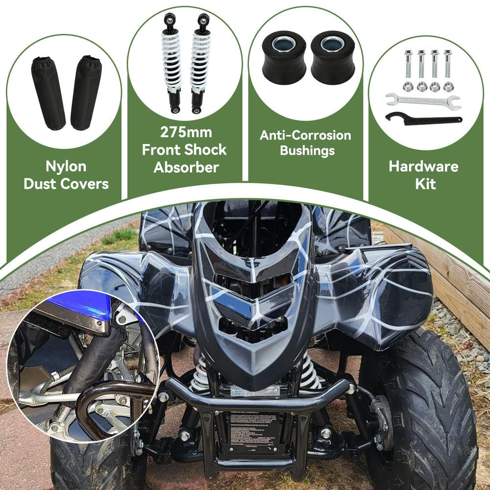 XIKOBY front shocks improve control and comfort on trails and tracks.