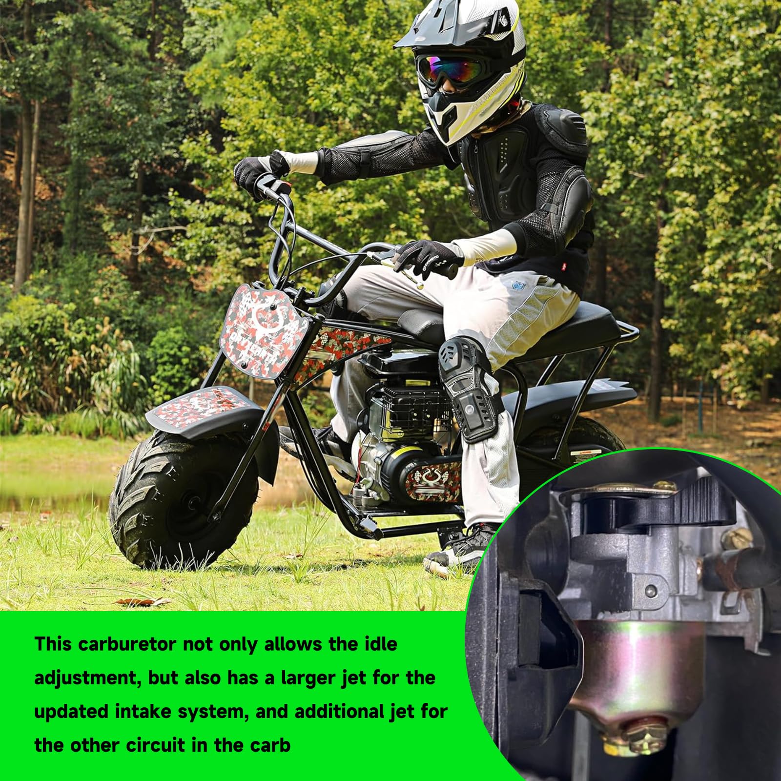 XIKOBY spark plug and idle screw kit included in the package