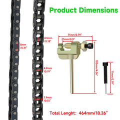 XIKOBY chain kit includes master links for easy sizing and reassembly.
