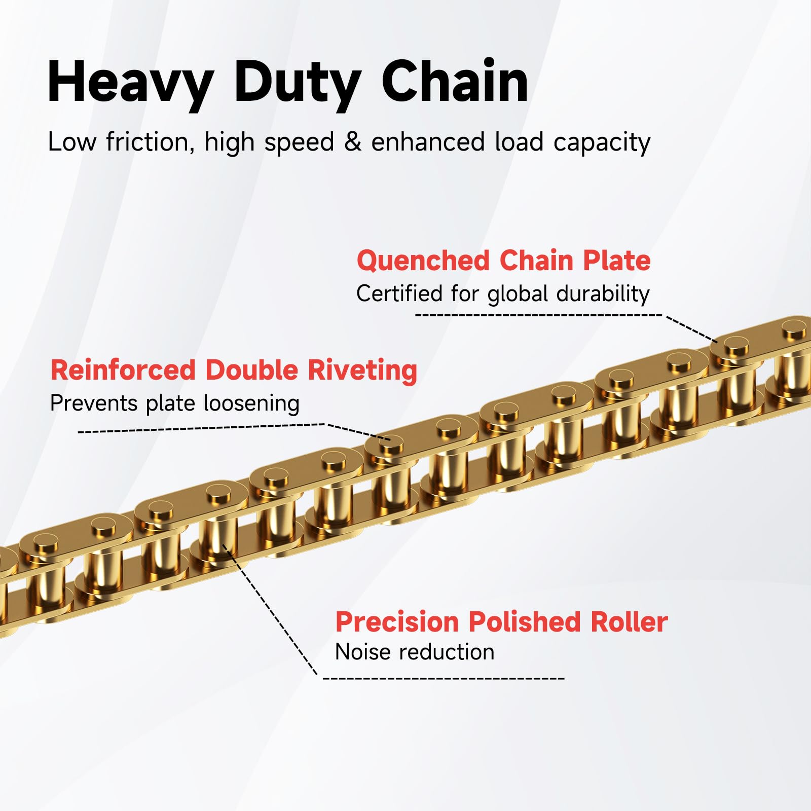 XIKOBY T8F 134-link chain kit ready for 2-stroke dirt bikes.