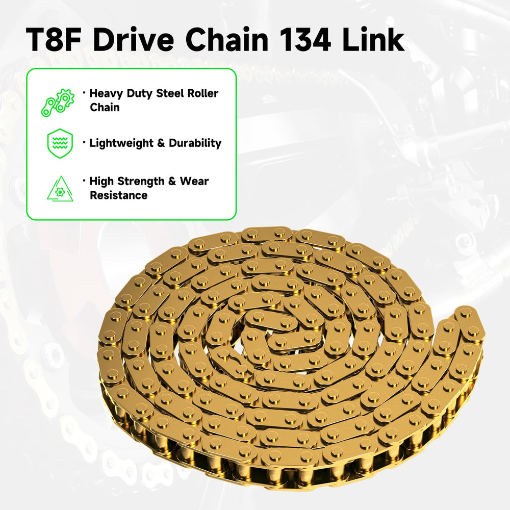 XIKOBY 134-link chain includes 15 master links for easy assembly.