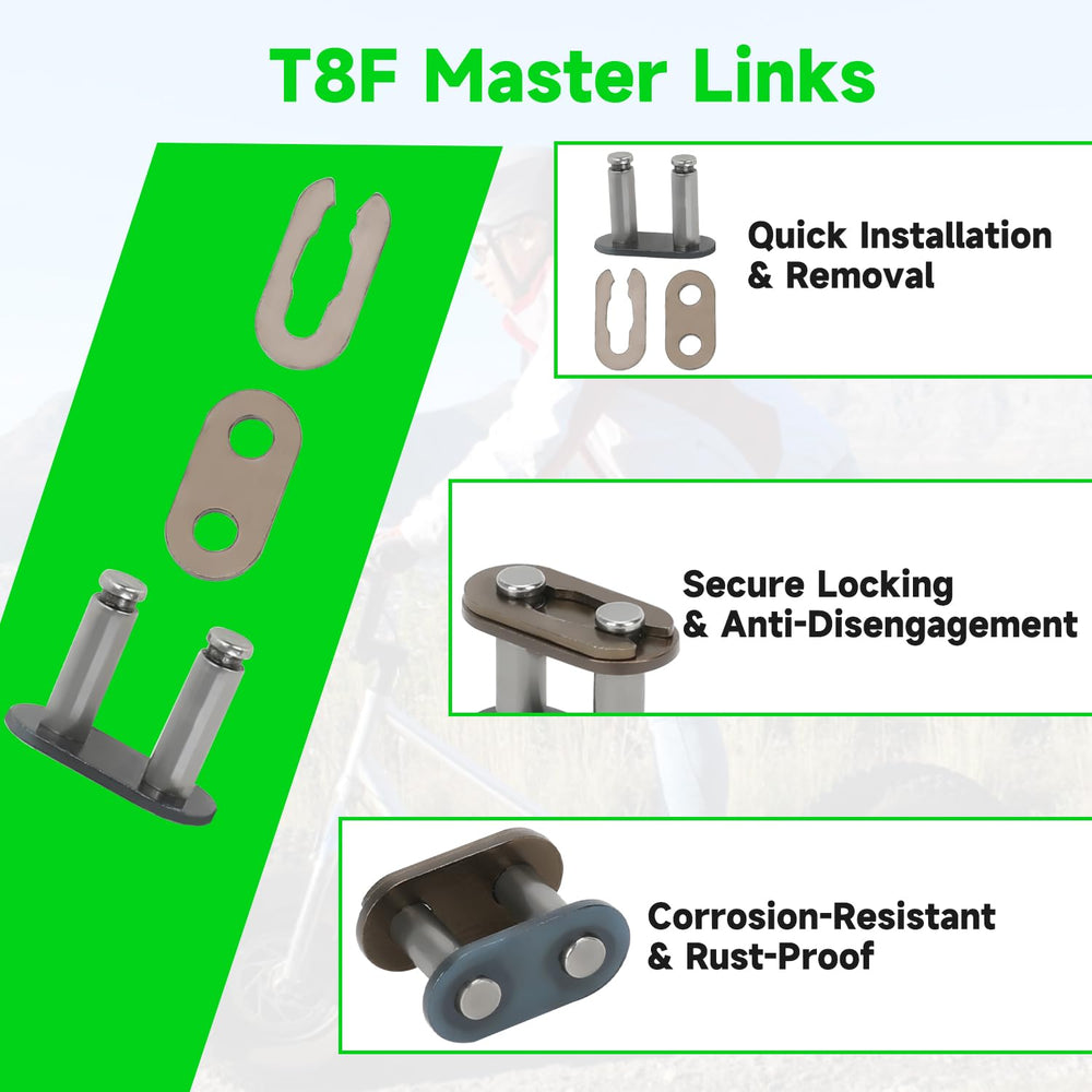 XIKOBY kit includes extra master links for quick sizing and setup.