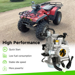 XIKOBY TRX350 carburetor kit back view shows heater plug compatibility for easy install