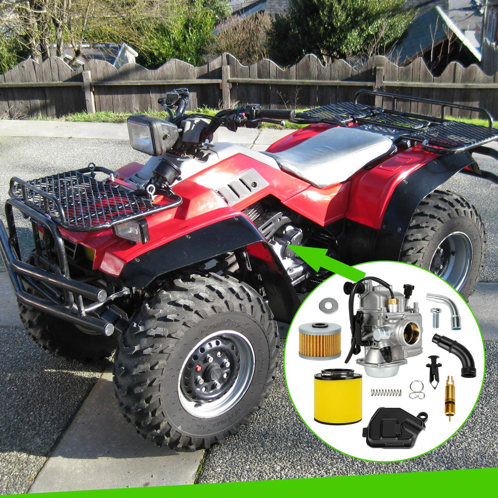 XIKOBY TRX350 carburetor kit installation kit contents show ready-to-install practicality