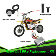 XIKOBY twist throttle grips offering anti-slip control for fast riding.