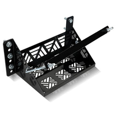 XIKOBY universal battery tray side view shows sturdy support for marine RV and automotive setups.