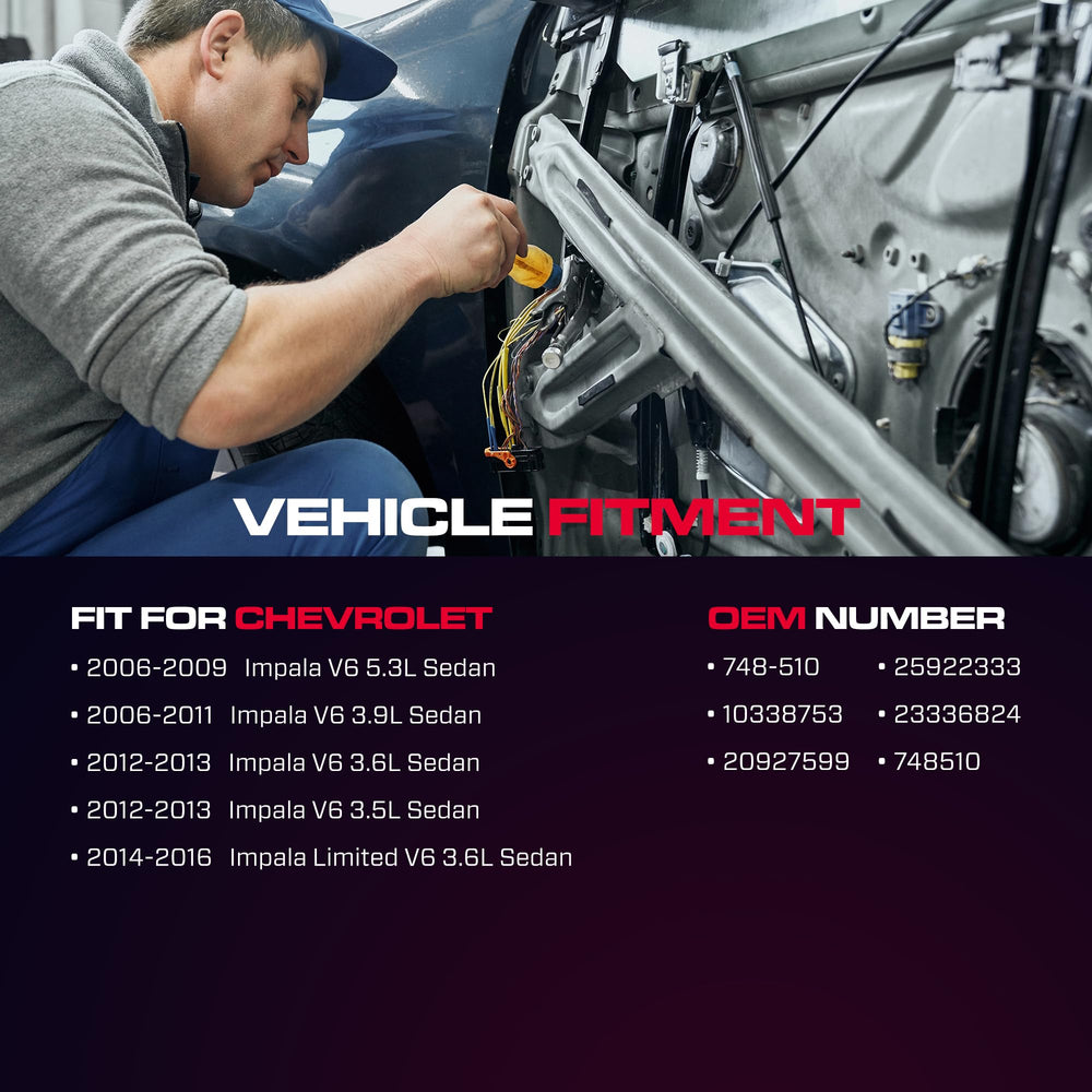 XIMAKA Impala rear door regulator assembly helps smooth window operation.