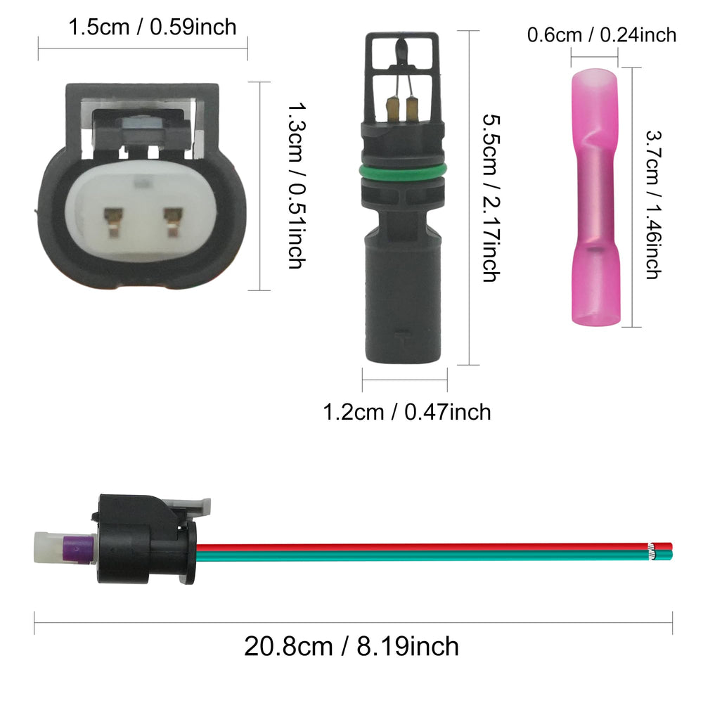 XINSAUTO package includes sensor connector and electrical connector