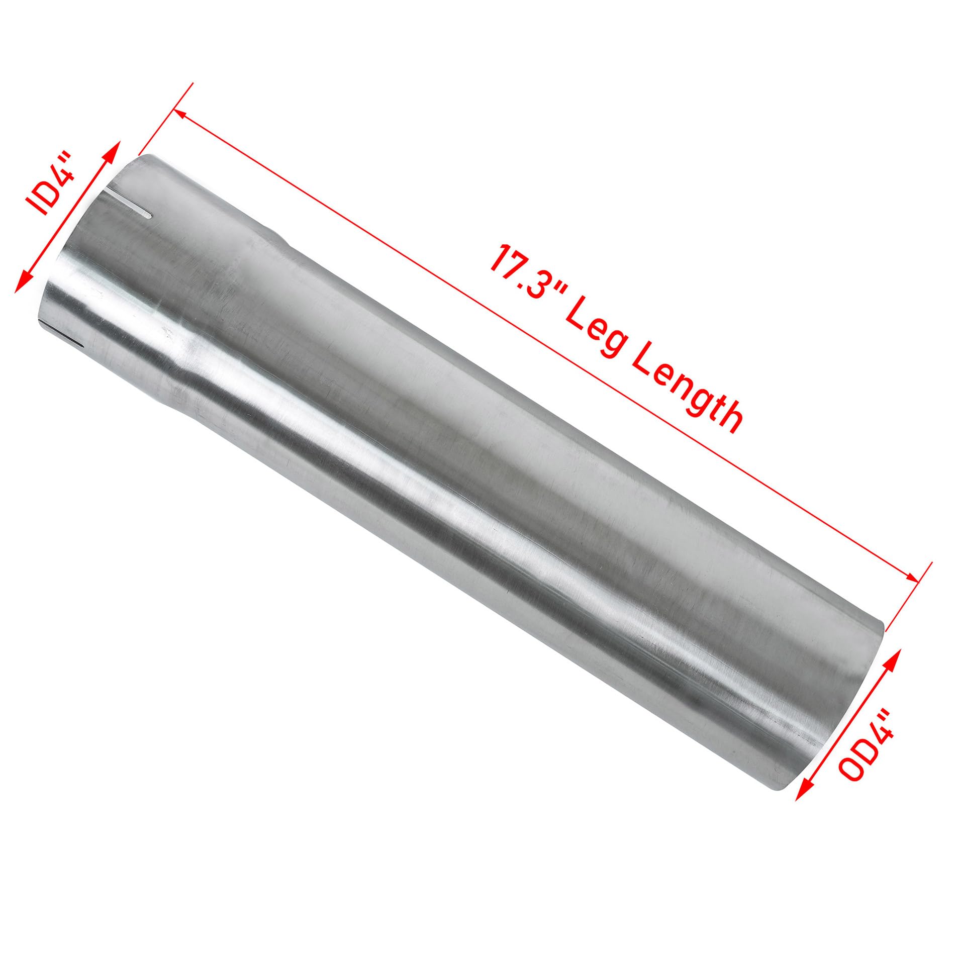 XinDeLeiHuan polished surface 4in exhaust tubing shows rust-resistant finish for long-lasting looks.