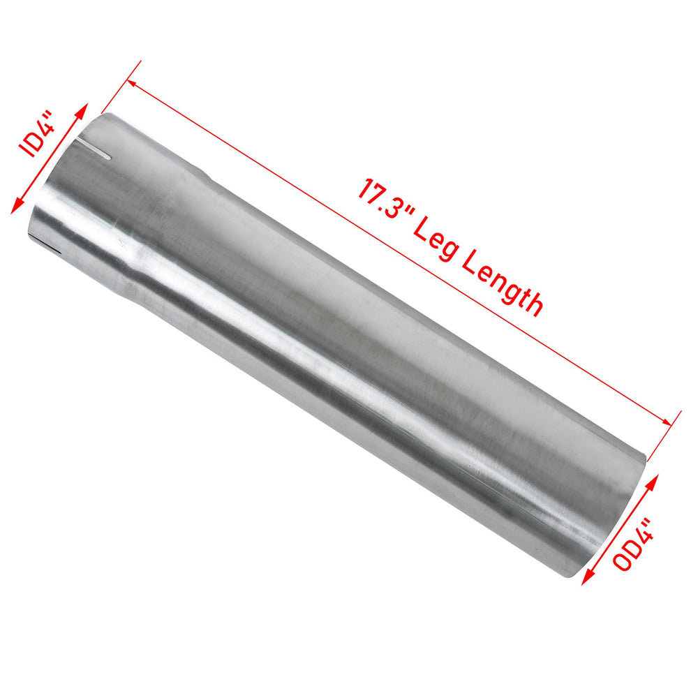 XinDeLeiHuan polished surface 4in exhaust tubing shows rust-resistant finish for long-lasting looks.