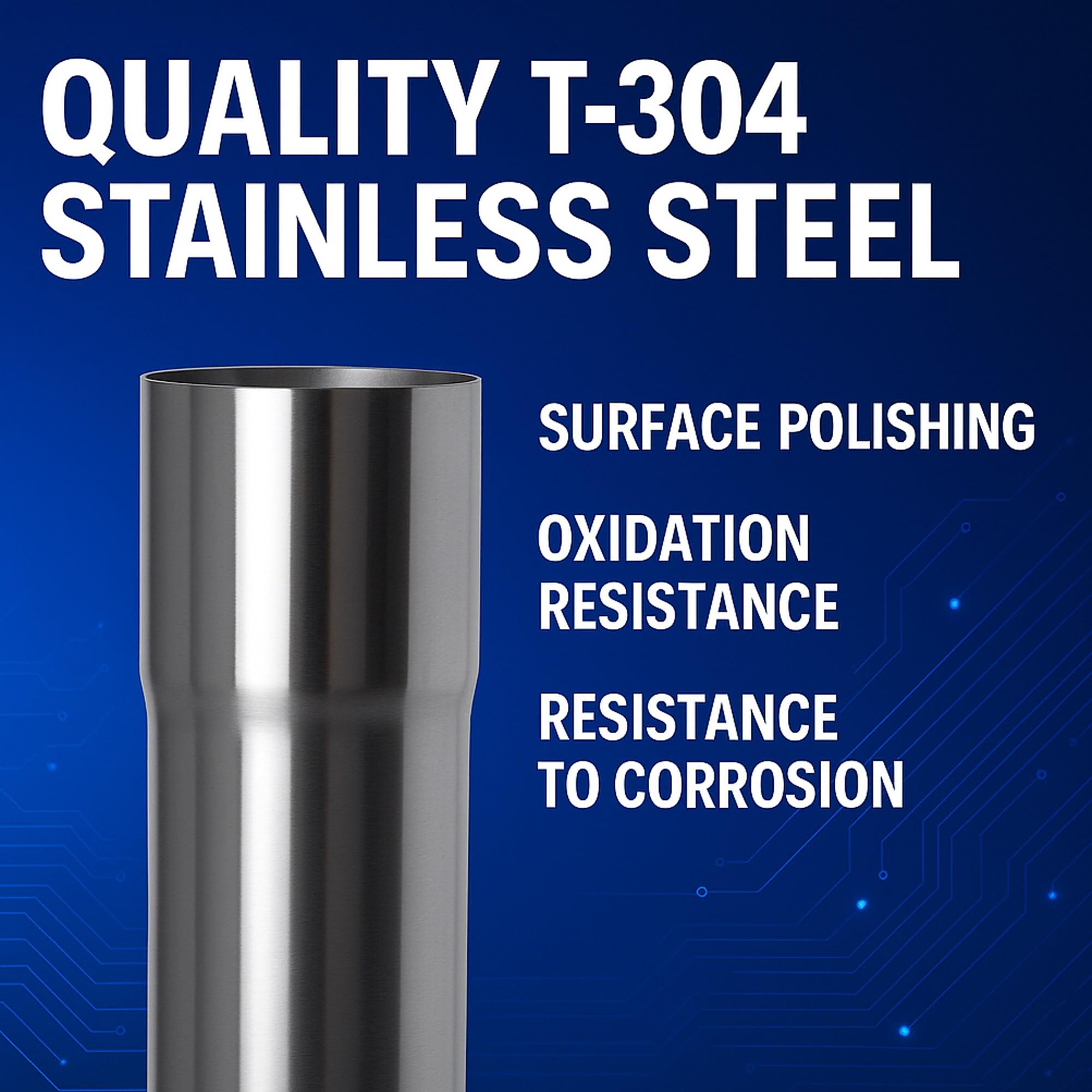XinDeLeiHuan 304 stainless steel construction for strength and rust resistance.