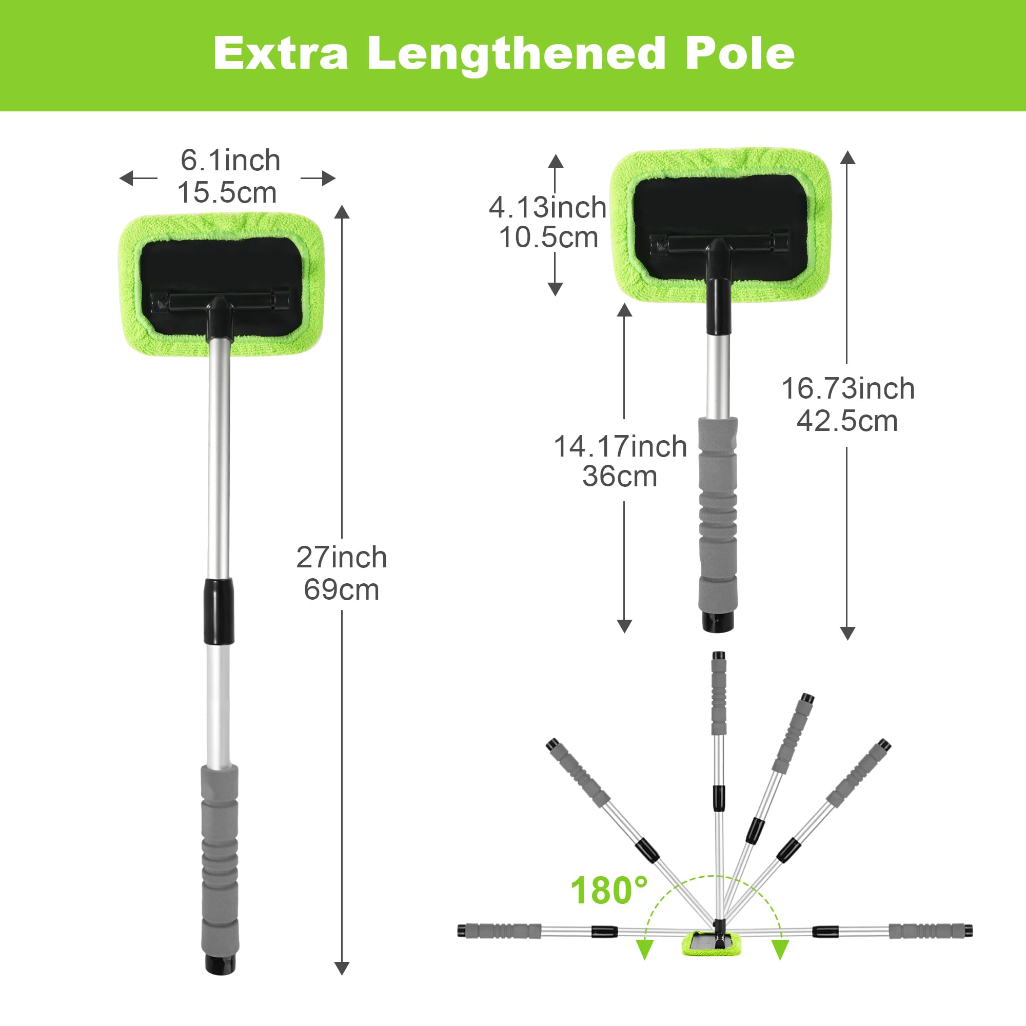 XINDELL multi-purpose tool cleans car glass and home surfaces with ease.