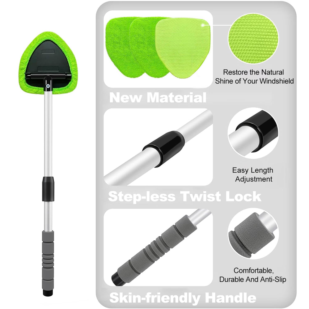 XINDELL nano-fiber pad tackles stubborn grime with glass cleaner