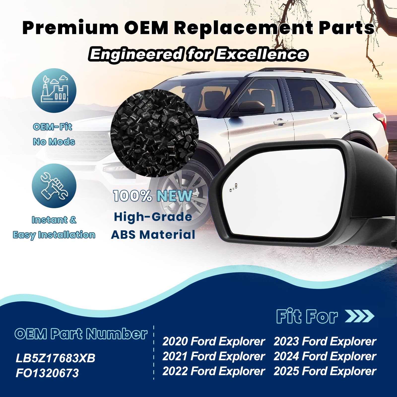 Xingsichuang black texture mirror cover adds factory-like look