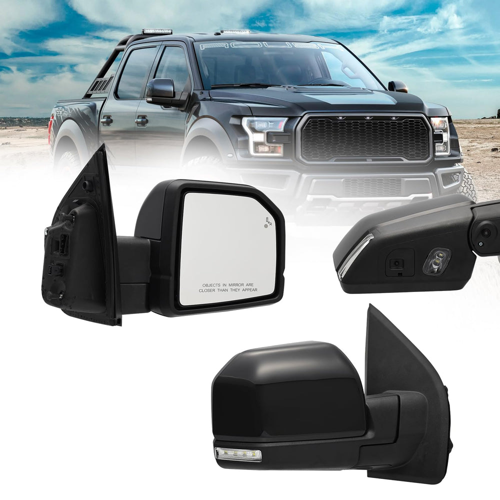 Xingsichuang FL3Z17682PB right mirror with camera for Ford F-150 enhances rear parking view