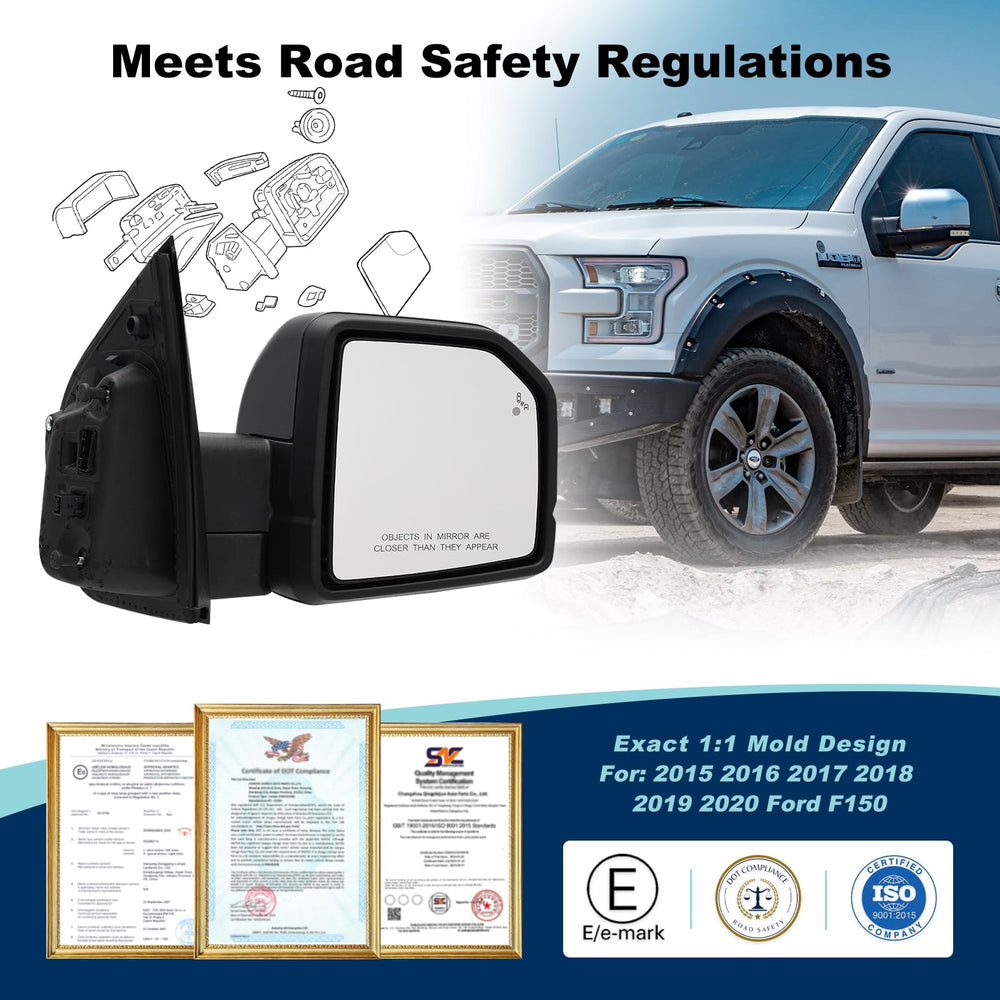 Xingsichuang FL3Z17682PB puddle lamp mirror brightens curbside area