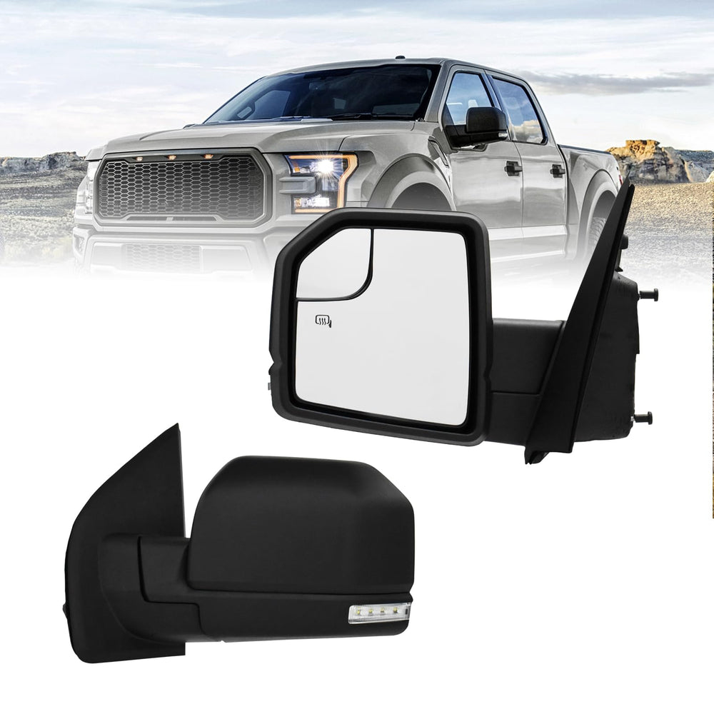 xingsichuang left driver mirror for F-150 with heated glass improves visibility