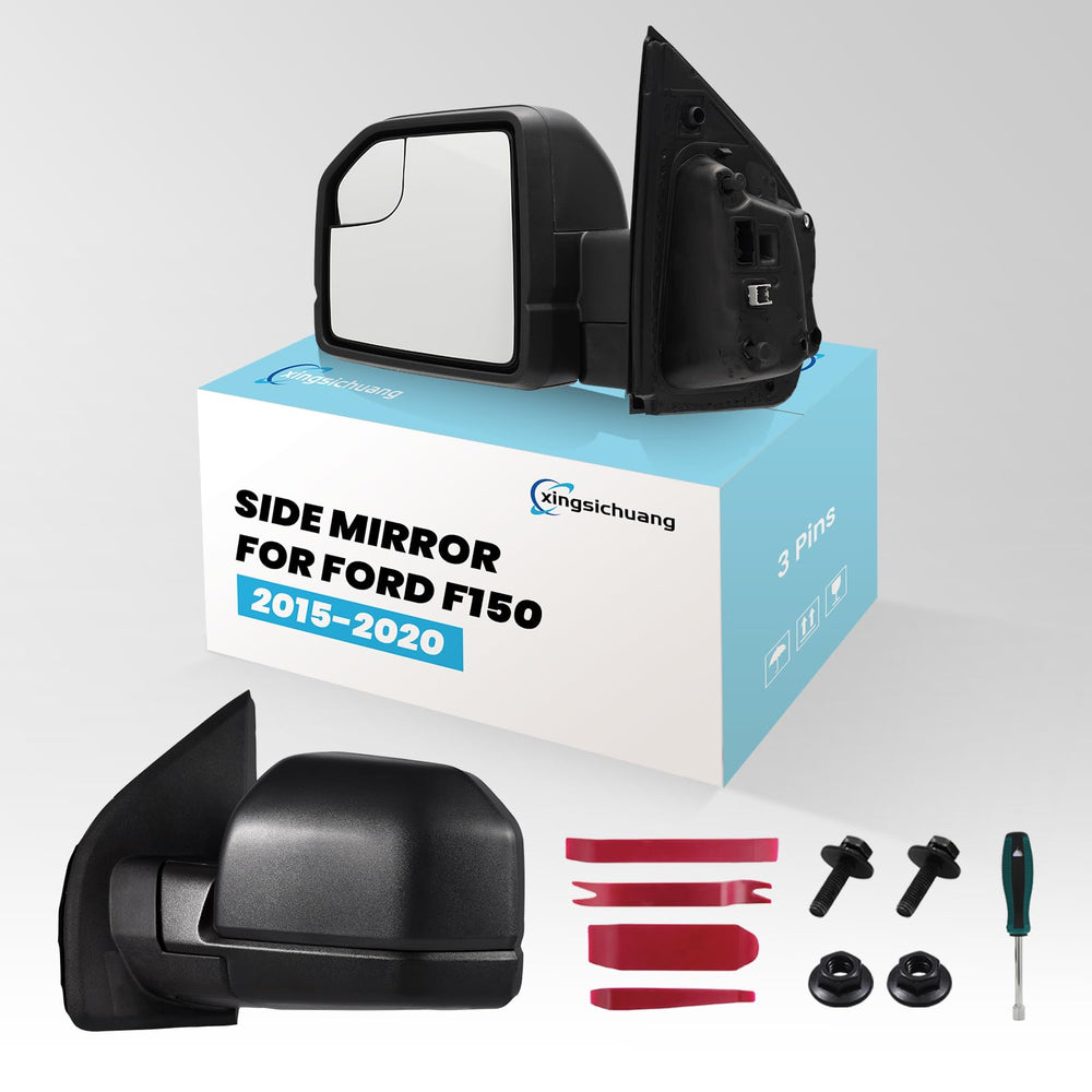 Xingsichuang left driver side mirror for Ford F-150 enhances visibility