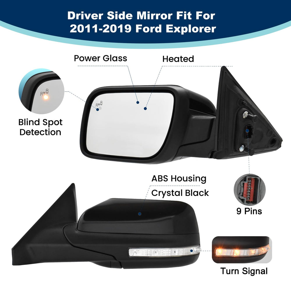 Xingsichuang mirror with turn signal light for safer lane changes