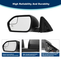 Xingsichuang left driver side mirror 5-pin connector maintains full functionality