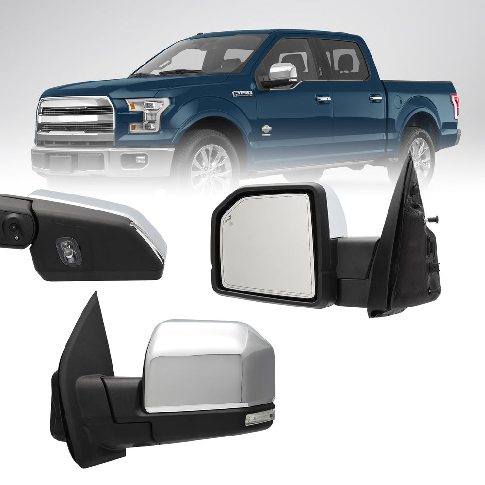 Xingsichuang left mirror assembly for Ford F-150 enhances visibility and fit.