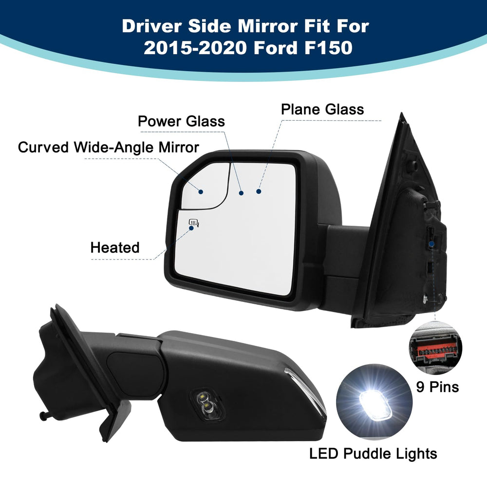 xingsichuang mirror assembly for F-150 with turn signal and puddle light