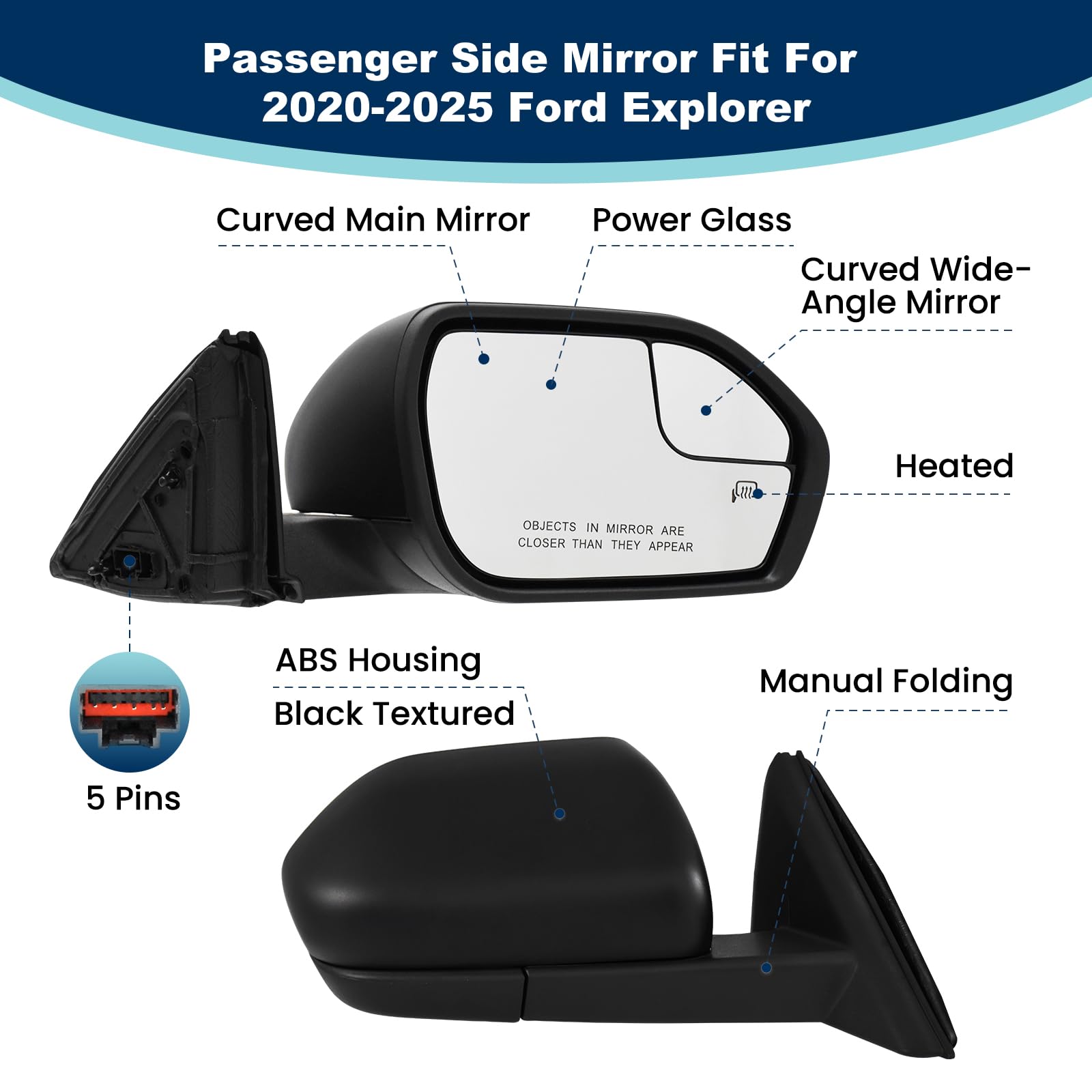 Xingsichuang heated power-glass mirror enhances visibility in cold or rainy weather.