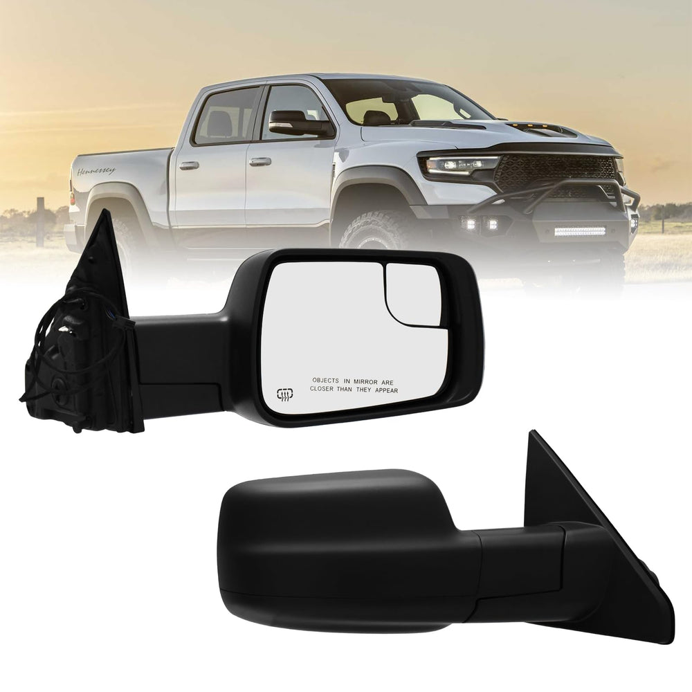 Xingsichuang Ram 1500 right side mirror assembly close-up for replacement