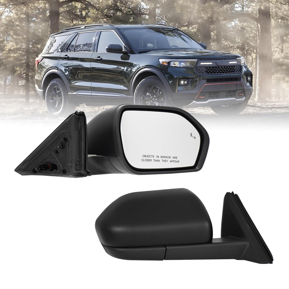 Xingsichuang right passenger mirror for Explorer 2020-2025 ensures precise fit.