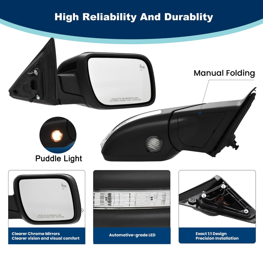 Xingsichuang right passenger mirror with puddle light aids nighttime parking