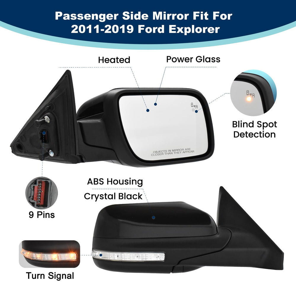 Xingsichuang right passenger mirror shows integrated turn signal for safer lane changes