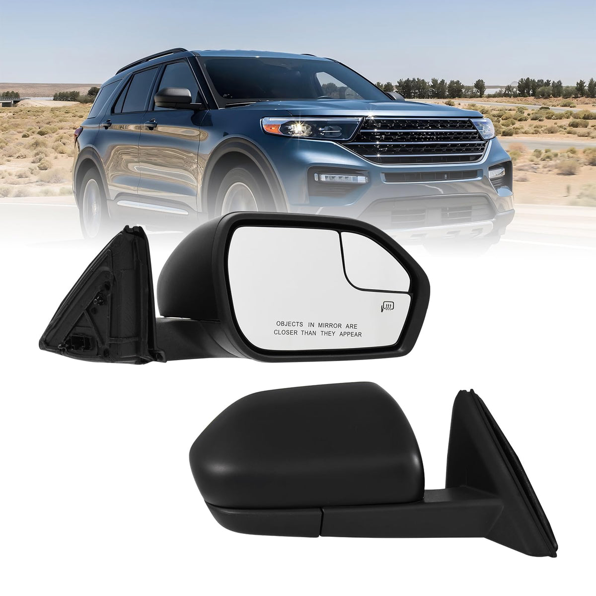 Xingsichuang right passenger side mirror for Ford Explorer 2020–2025 with precise OEM fit.
