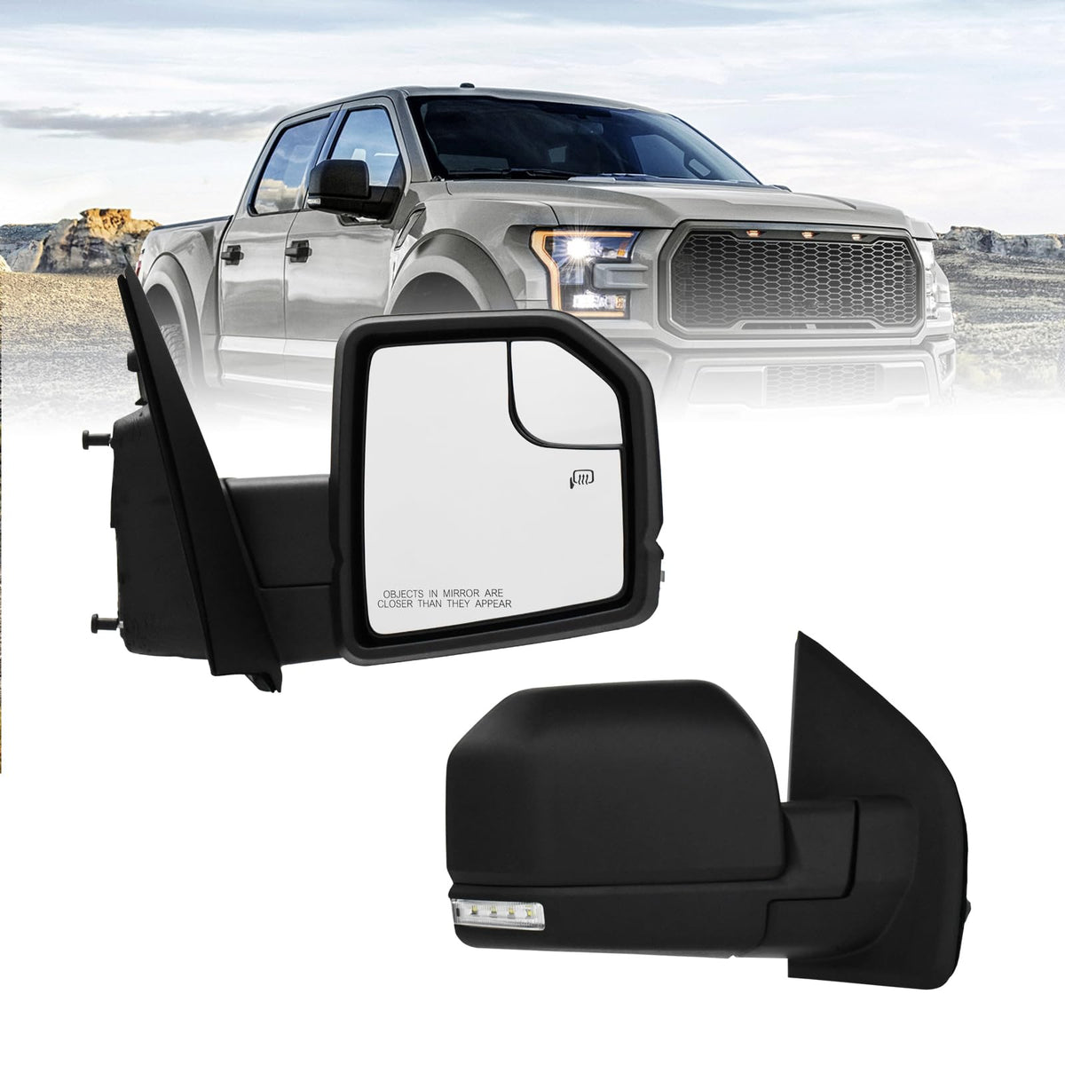 Xingsichuang right passenger side mirror for Ford F-150 improves visibility