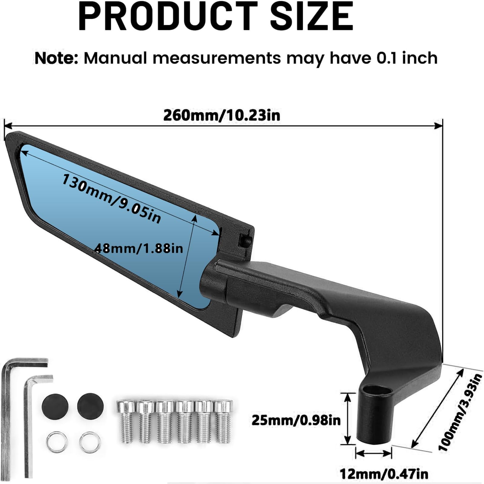 XINGWU mirrors compatible with Z650 Z900 and other models for versatility