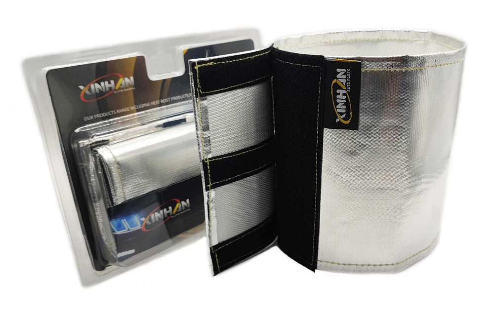 Xinhan universal starter heat shield wrap protecting the starter from radiant heat