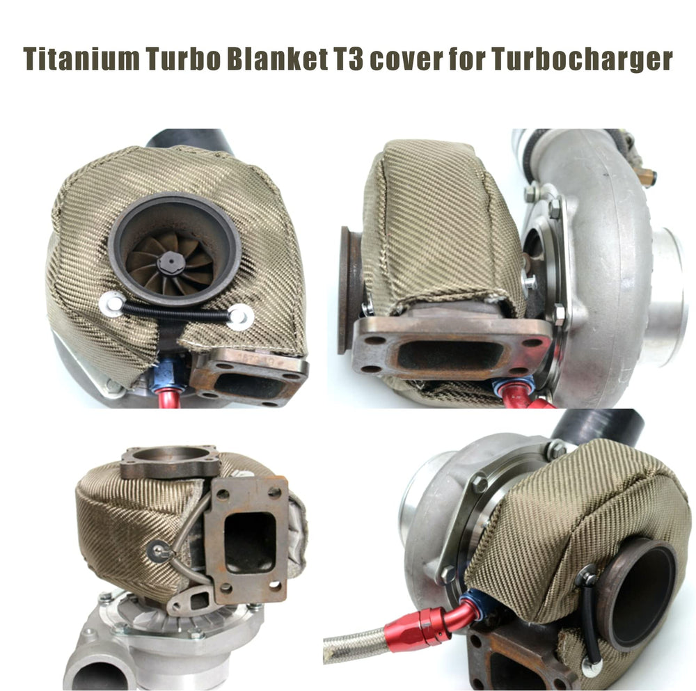 XINPENGLIU T3 Turbo Blanket heat shield wrap reduces exposure to nearby parts