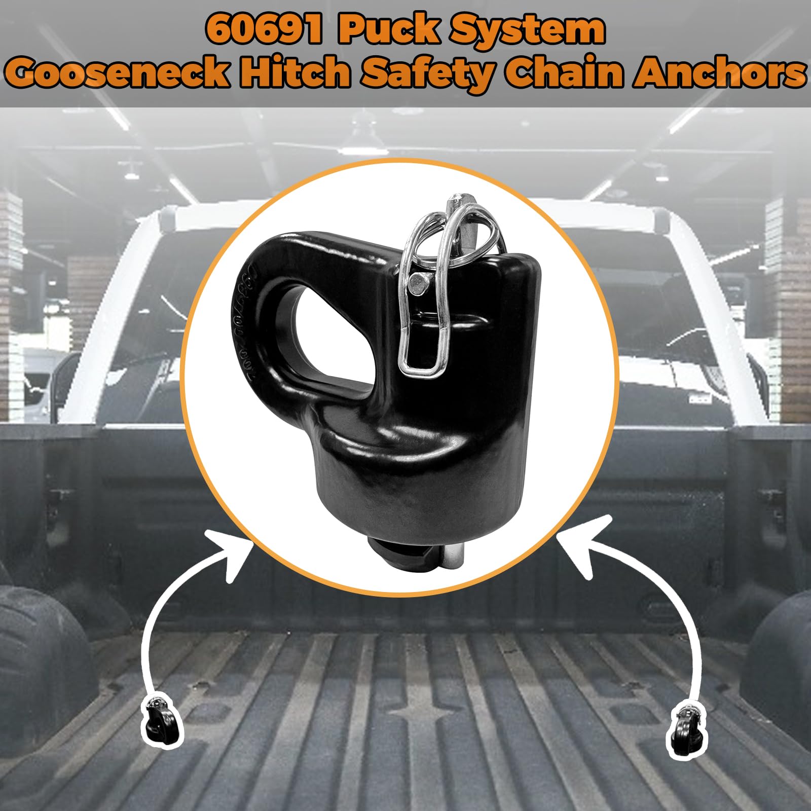 XINRINTONG 60691 wide openings enable easy hitching and heavy hooks.