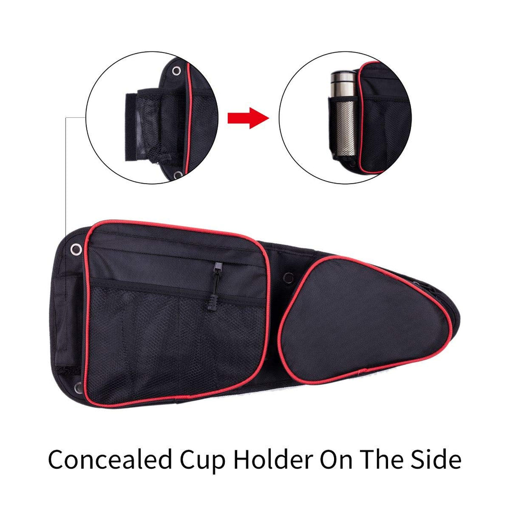 Xintre rzr side door cup holder keeps drinks within easy reach.