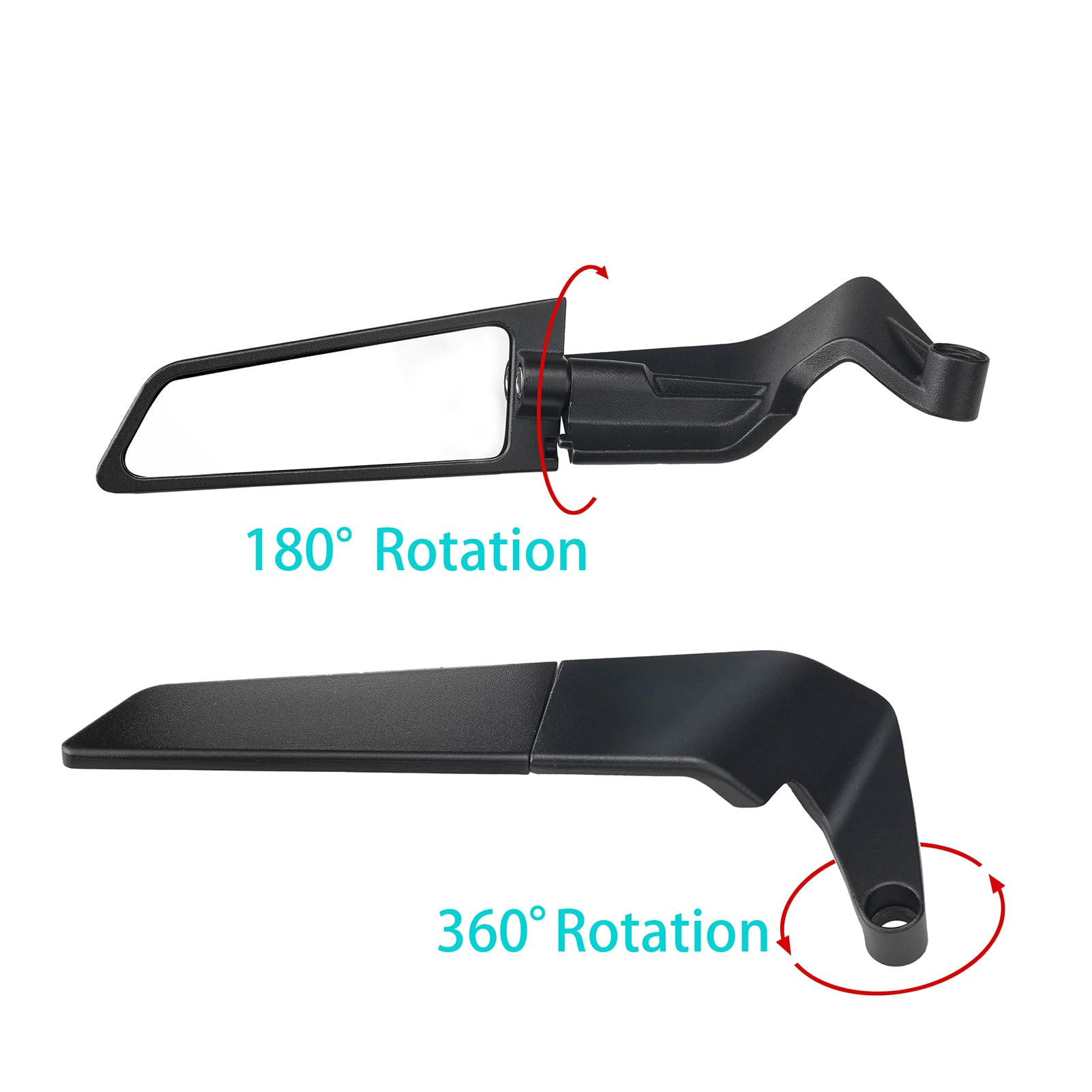 Xintre convex glass mirror offers a wider, high-definition rear view.