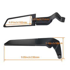 Xintre wind wing design mirror front view enhances aerodynamics and style.