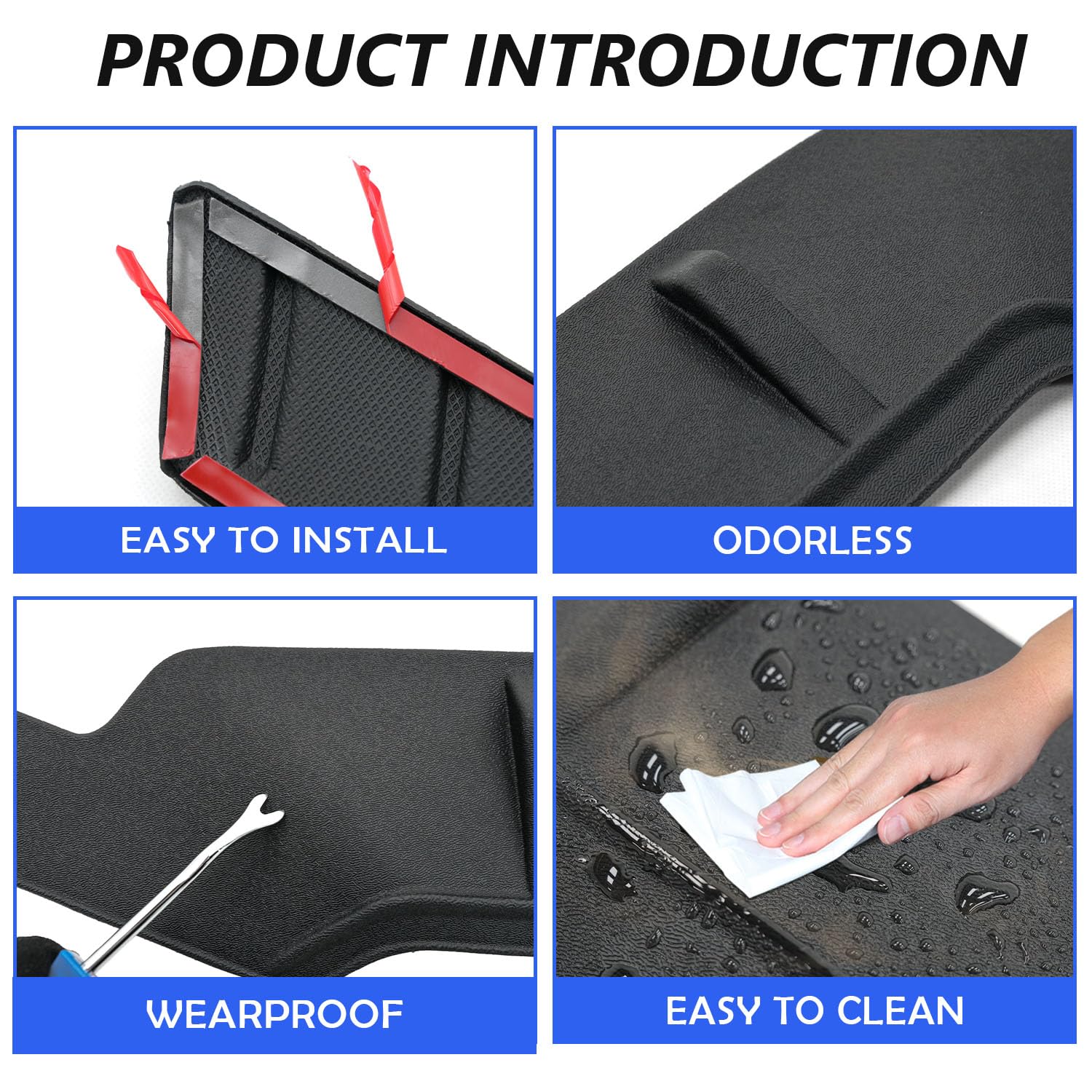 Xipoo Hood Deflector installation guide image illustrates simple setup