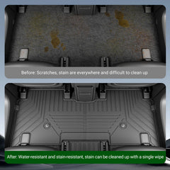 Xipoqix EV9 front floor mat with non-slip surface keeps pedals area secure