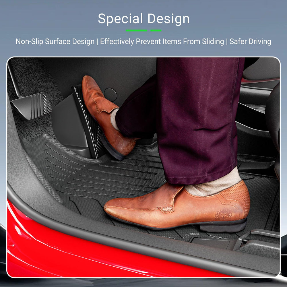 Xipoqix EV9 second-row floor mat protects upholstery and reduces shifting